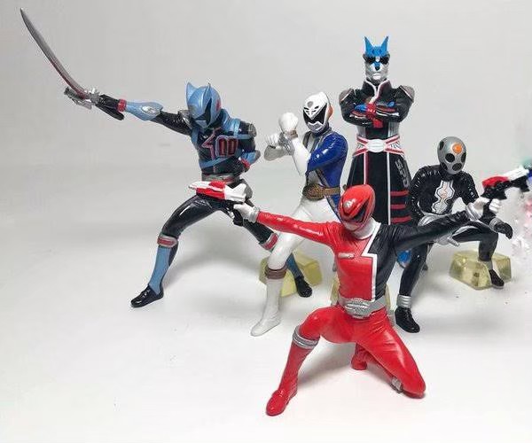 Power Rangers S.P.D. Space Patrol Delta Tokusou Sentai Dekaranger vol. 2 Gashapon by Bandai (Set of 6)