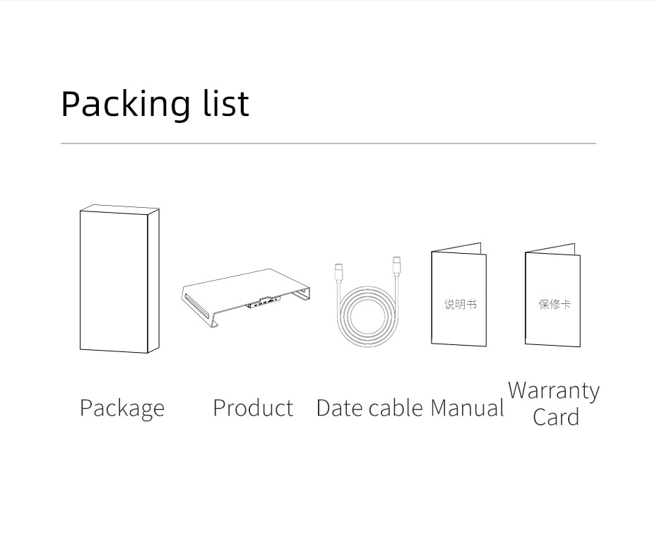 พร้อมส่งจาก กทม Hagibis Mac iMac Display Stand Alluminum High grade with USB type c docking station