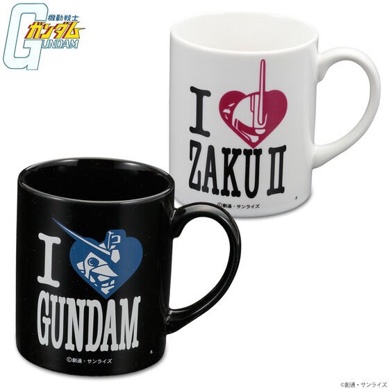 PRE-ORDER : Mobile Suit Gundam I LOVE MOBILE SUIT Mug Cup