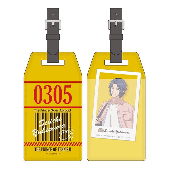 PRE-ORDER : New Prince of Tennis The Prince Goes Abroad Luggage Tag with Illustration Sheet