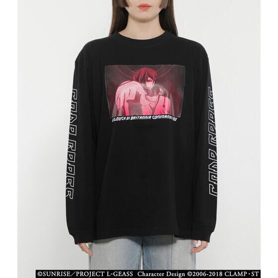 PRE-ORDER : Code Geass R4G Long Sleeve T-shirt Lelouch Pattern