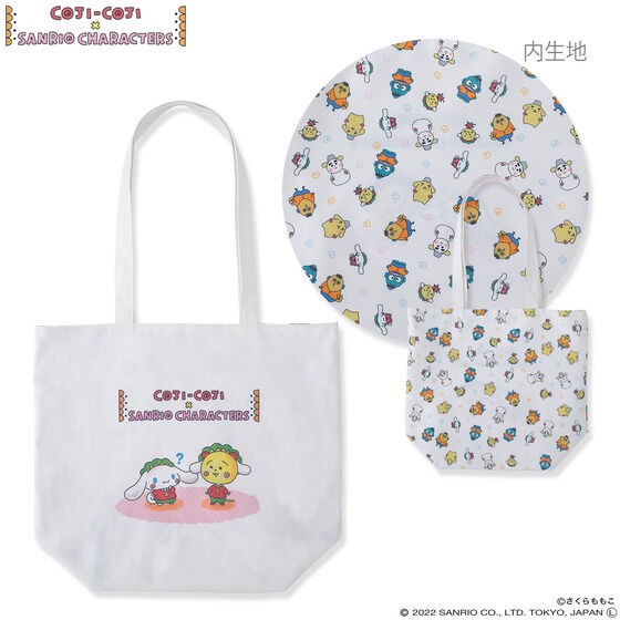 PRE-ORDER : Coji-Coji x Sanrio Characters Tote Bag (2 types)