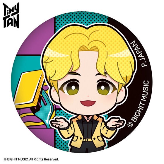 PRE-ORDER : TinyTAN Fluffy Can Badge Butter