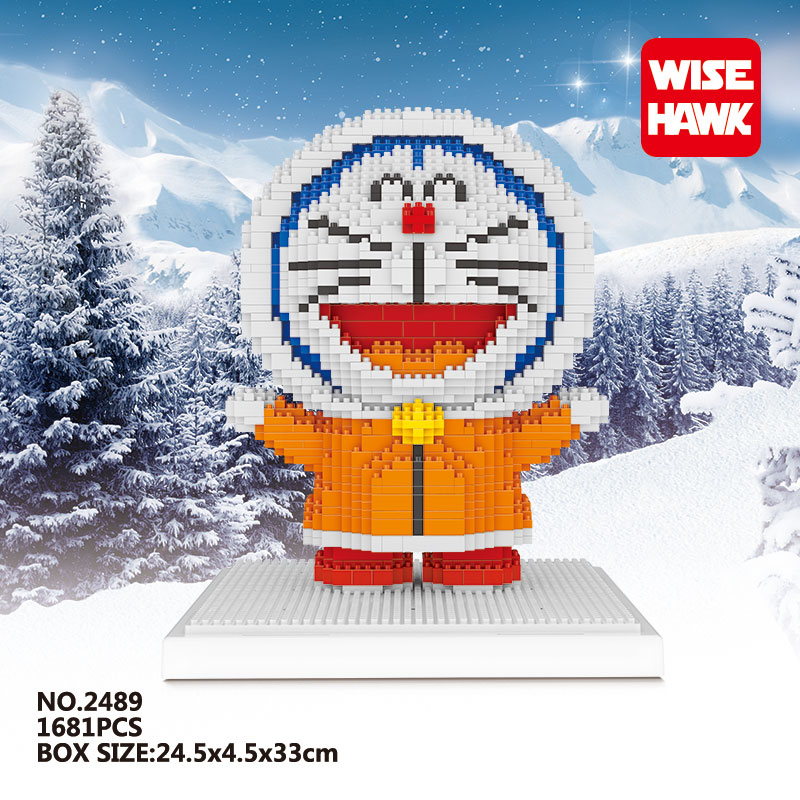 Wise Hawk 2489 Doraemon Snowman 1681pcs