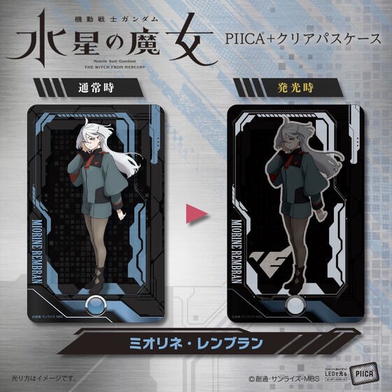 PRE-ORDER : Gundam Series PIICA + Clear Pass Case 4th Mobile Suit Gundam The Witch from Mercury (9 types)