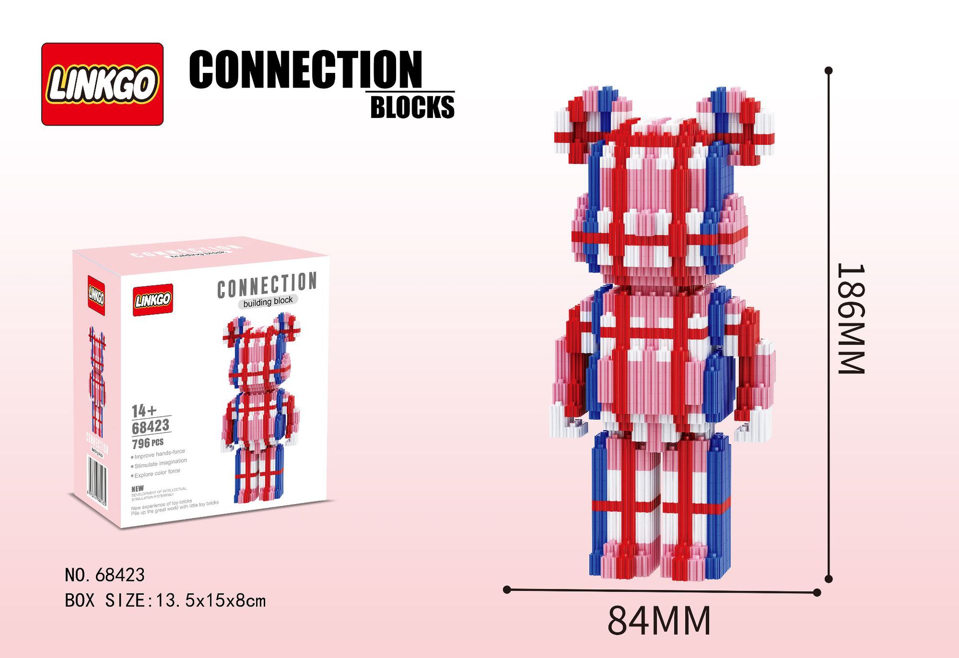 Linkgo 68395-68400 Bearbrick