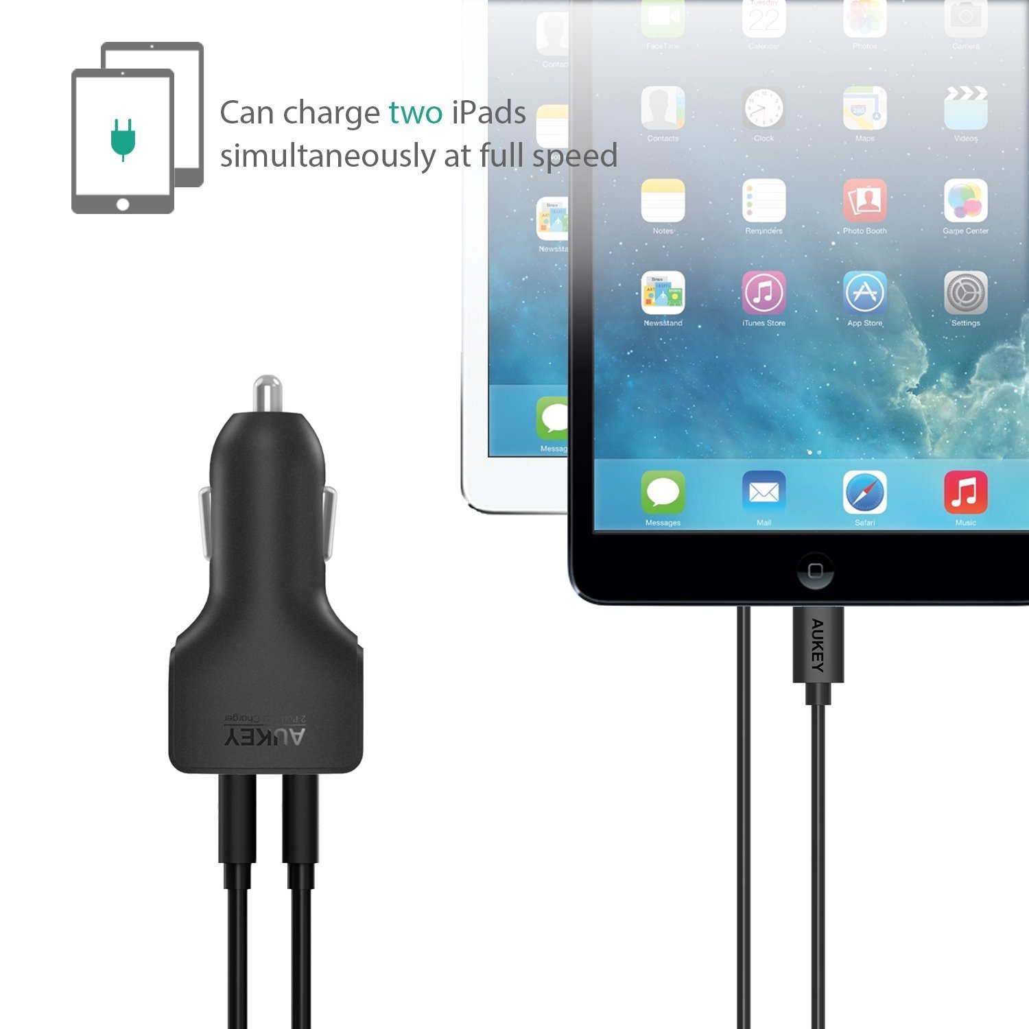 CC-S3 | ที่ชาร์จในรถ Aukey USB 2-port Car Charger