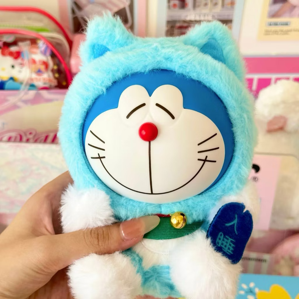 ตุ๊กตาโดเรม่อนกวัก ลิขสิทธิ์แท้ ได้ 1ตัว - Doraemon Doll V1 Wishing Lucky Cat Series by LDCX