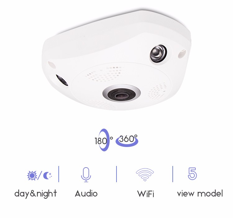 P2P VR 360 Degree Camera IP Camera