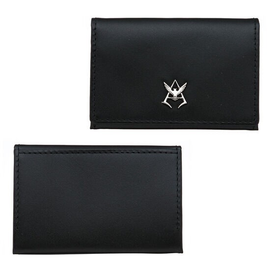 PRE-ORDER : Mobile Suit Gundam Leather Item Collection Char Mark Silver Ver. Business Card Case