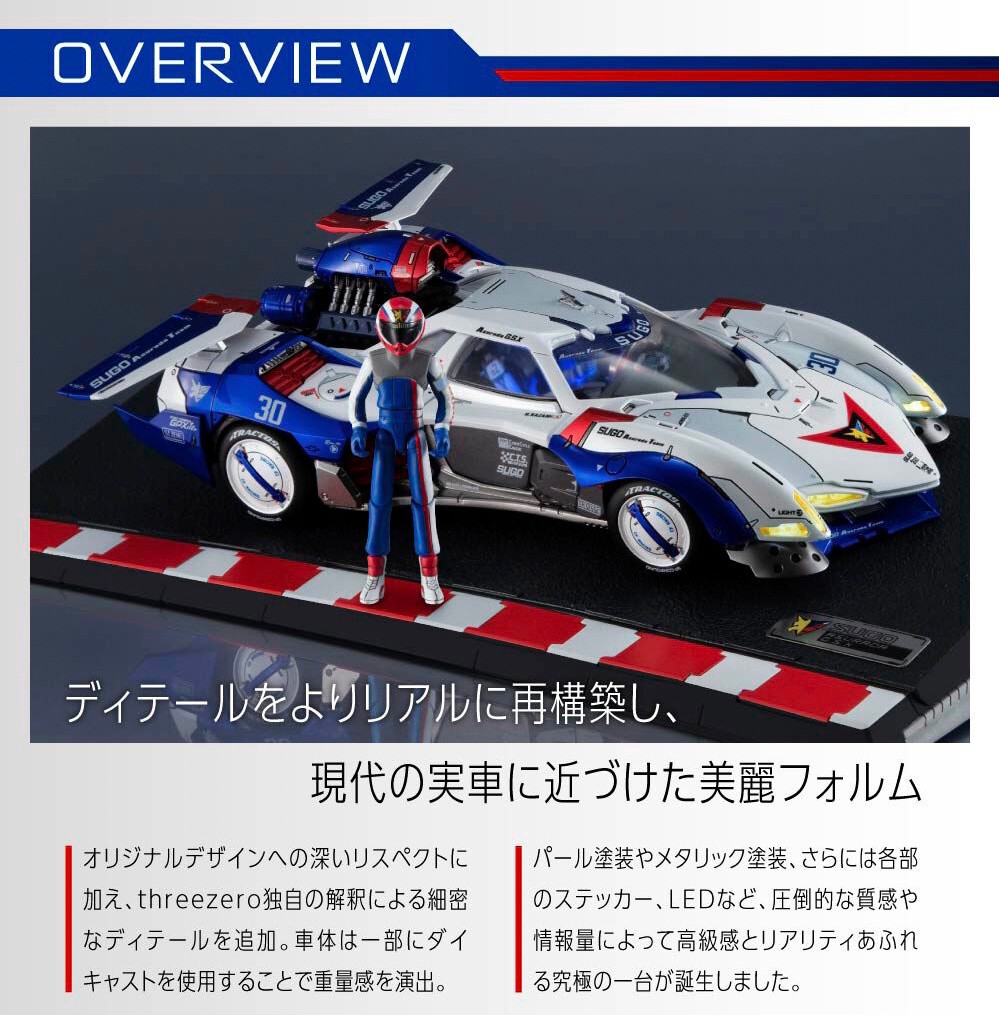 PRE-ORDER : Variable Action Hi-SPEC United GPX Cyber Formula Super Asurada G.S.X