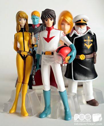 HGIF Star Blazers: Space Battleship Yamato Mini Figure Gashapon by Bandai (Set of 5)