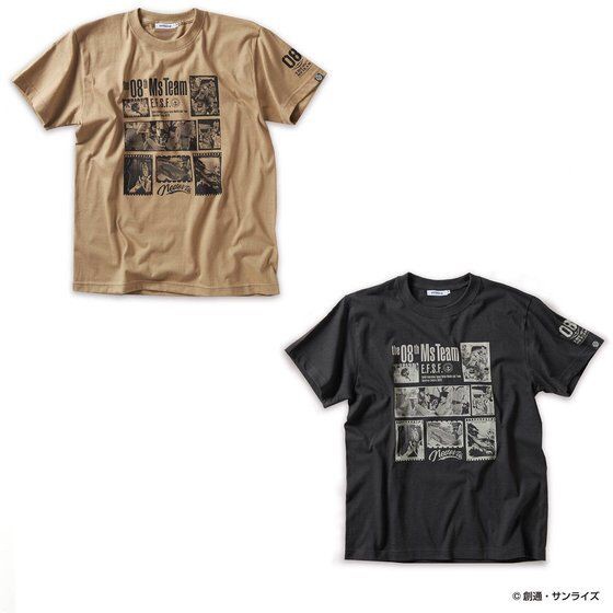 PRE-ORDER : STRICT-G "Mobile Suit Gundam 08MS Platoon" T-shirt Frame Pattern