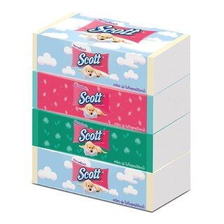 กระดาษชำระ SOFEBOX สก๊อตต์ Non-Series 120แผ่น แพ็ค 4 ห่อ