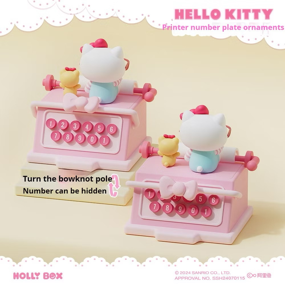 น้ำหอมติดรถ Sanrio - Hello Kitty 50th Anniversary Car Aromatherapy Printer Parking Number Plate by Holy Box