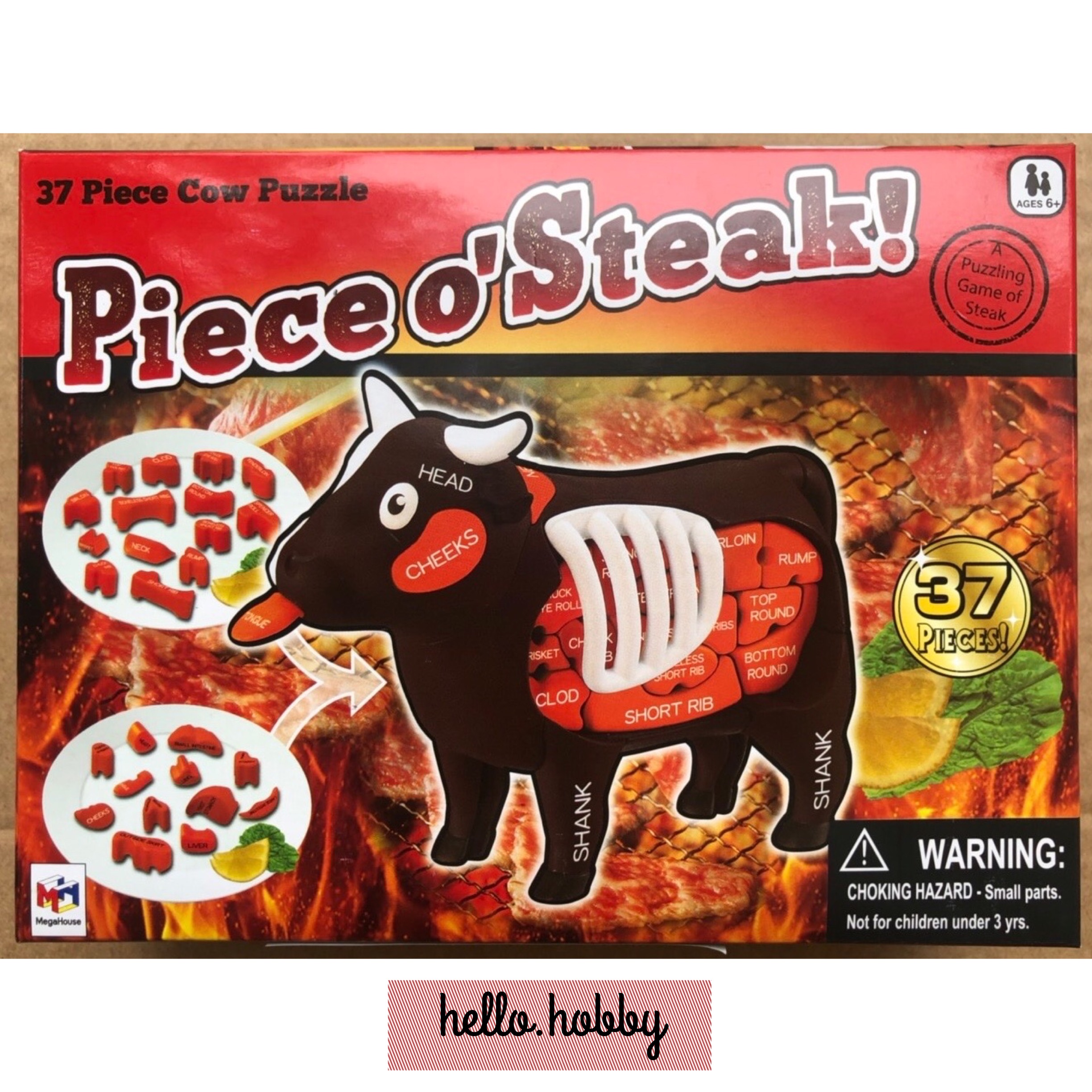PIECE O’ STEAK 3D Cow Puzzle