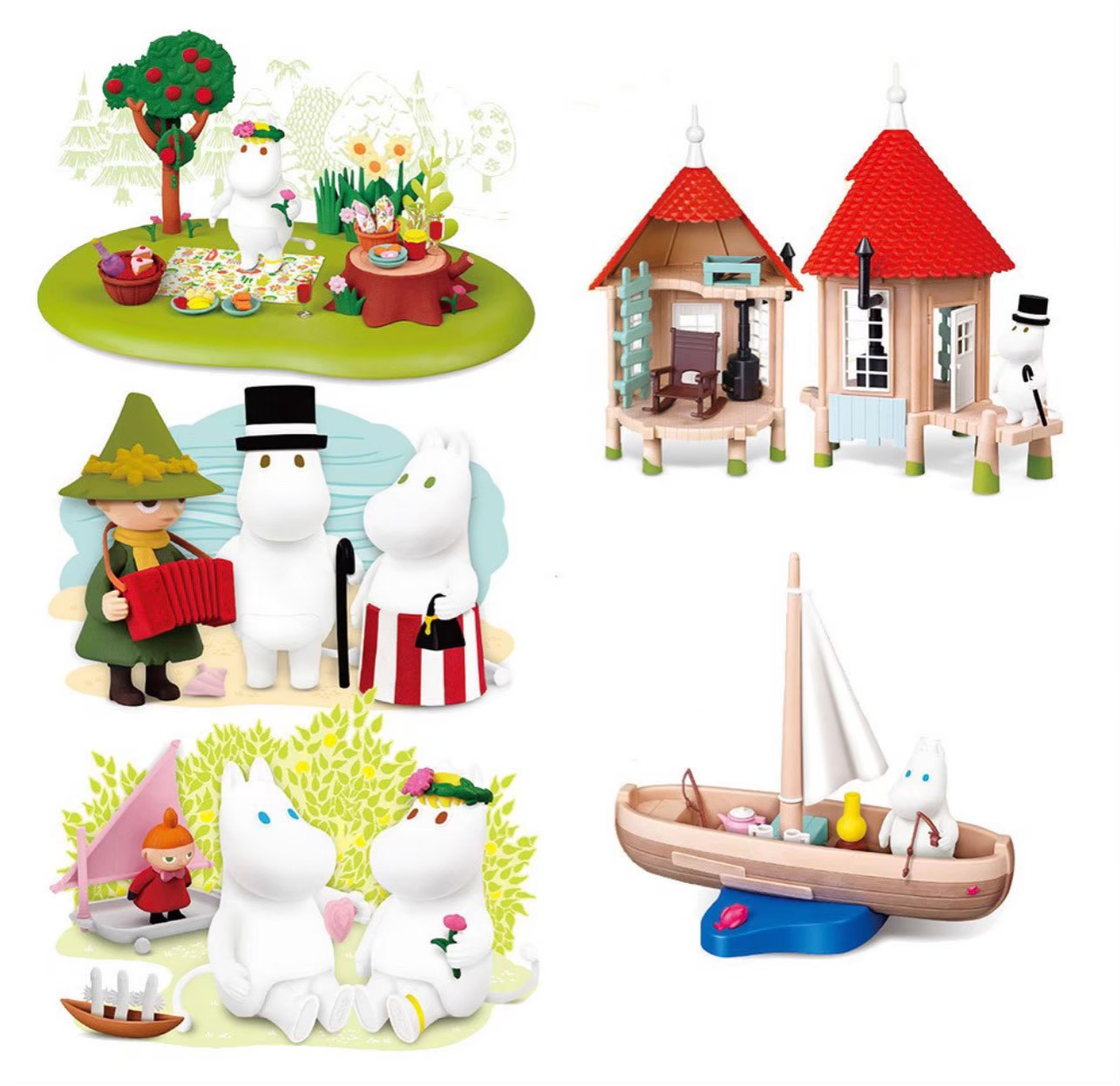 ฟิกเกอร์ Moomin Collection Vol.1-5 by Academy Hobby Model Kits