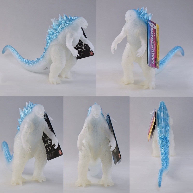 Godzilla - *Theater Exclusive* - Movie Monster Series - "Godzilla x Kong: The New Empire" - Godzilla (2024) Clear Glitter Meta Blue Color EVOLVED ver. Soft Vinyl (Lot JP) by Bandai