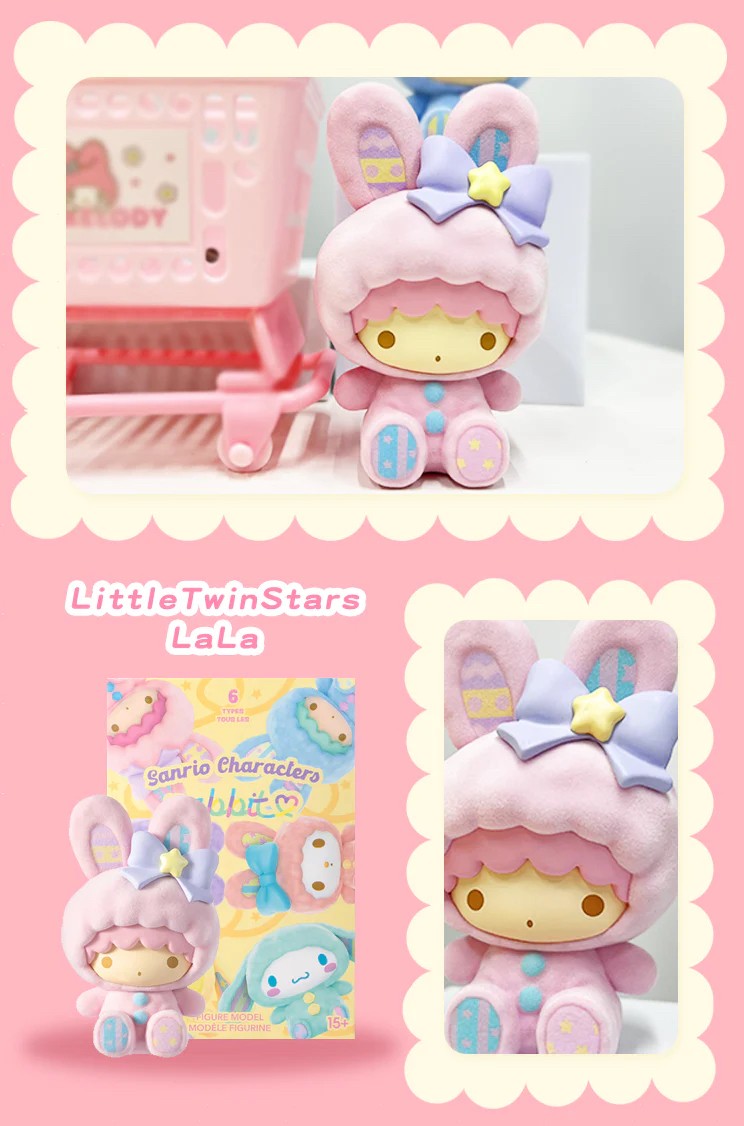 Sanrio Characters Rabbit Flocking Series by Miniso (Set of 6)