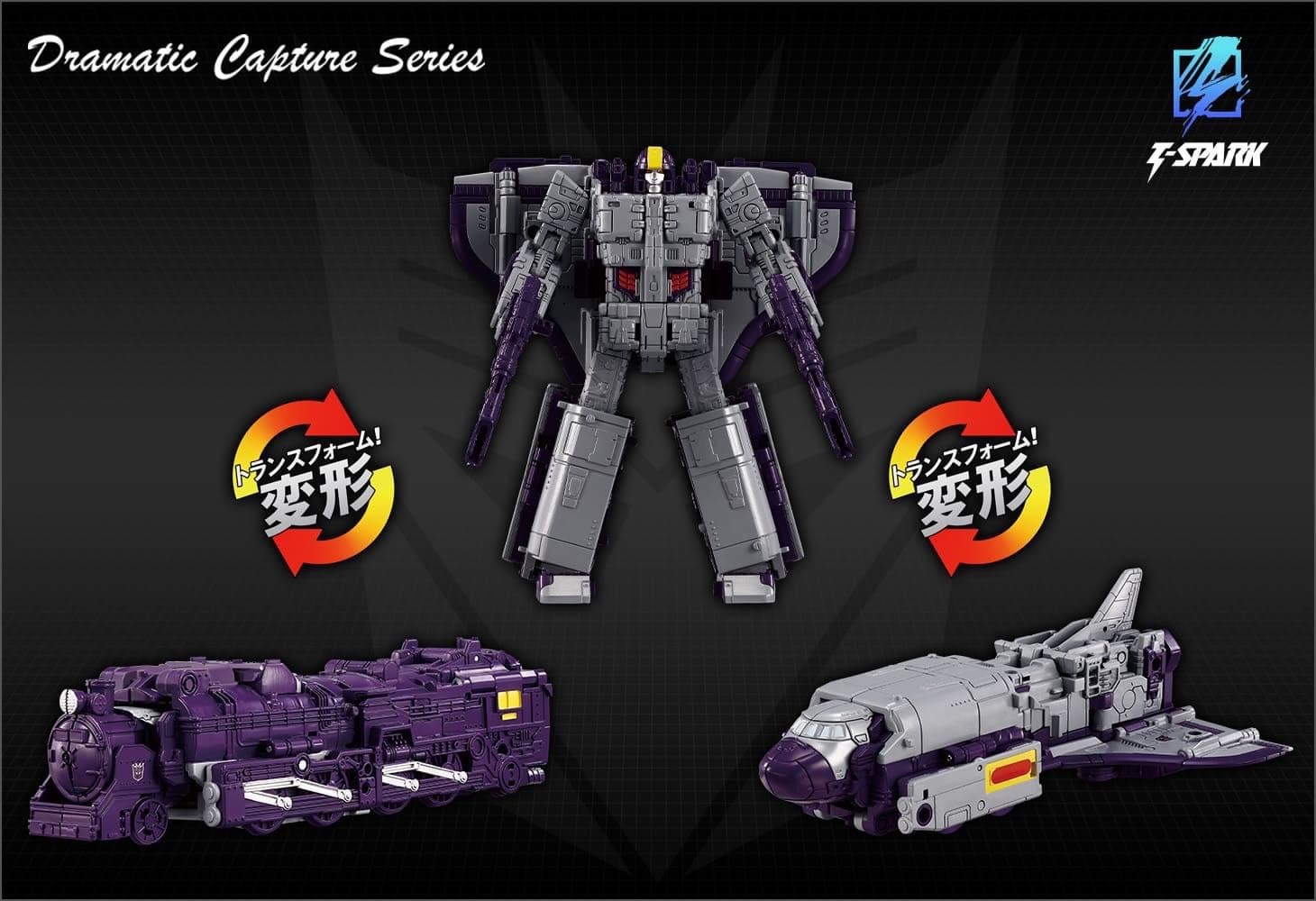 Pre-order : T-Spark Transformers Dramatic Capture Series Triple Takeover by Takara Tomy
