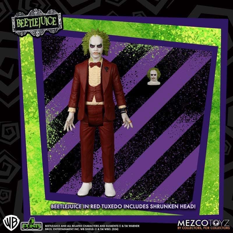Pre-order : 5 Points Beetlejuice Set by Mezco Toyz