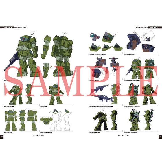 PRE-ORDER : [Made-to-order] Armored Trooper Votoms 40th Official Setting Material Collection Part.1