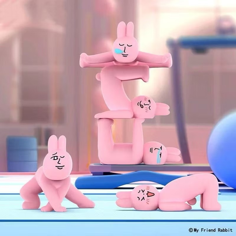 โมเดล น้องกระต่ายท่ายาก ได้ 1 ตัว | My Friend Rabbit Magic Yoga Series