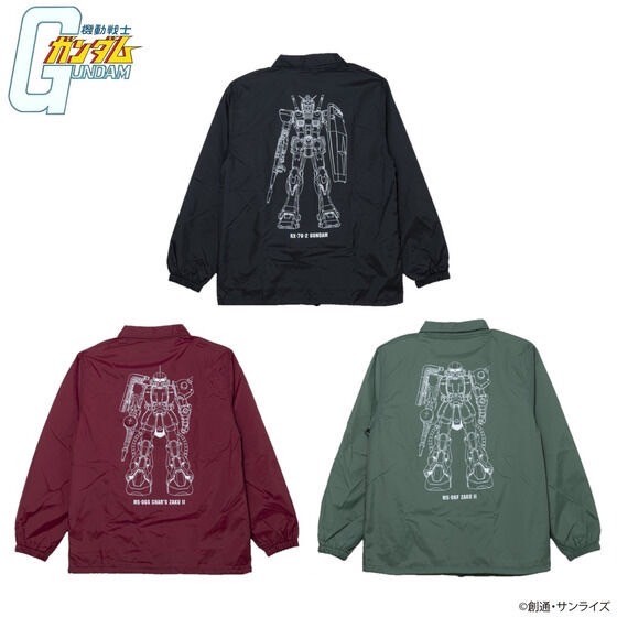 PRE-ORDER : Mobile Suit Gundam Line Art Series Coach Jacket