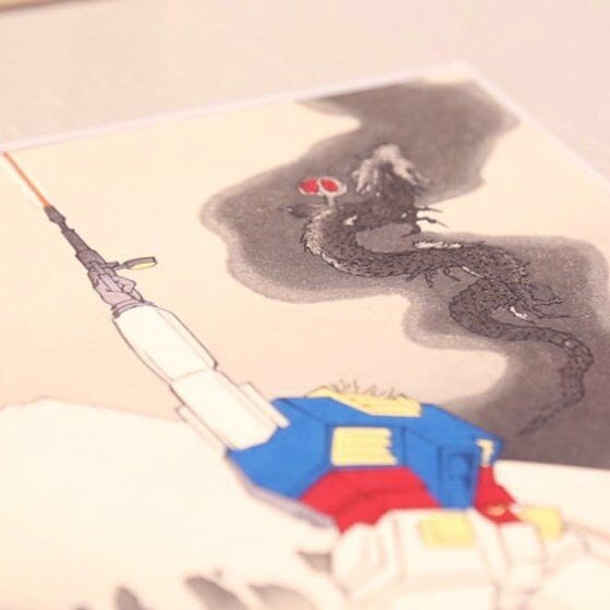 PRE-ORDER : Ukiyo-e x Mobile Suit Gundam Frame Panel (Last Shooting)