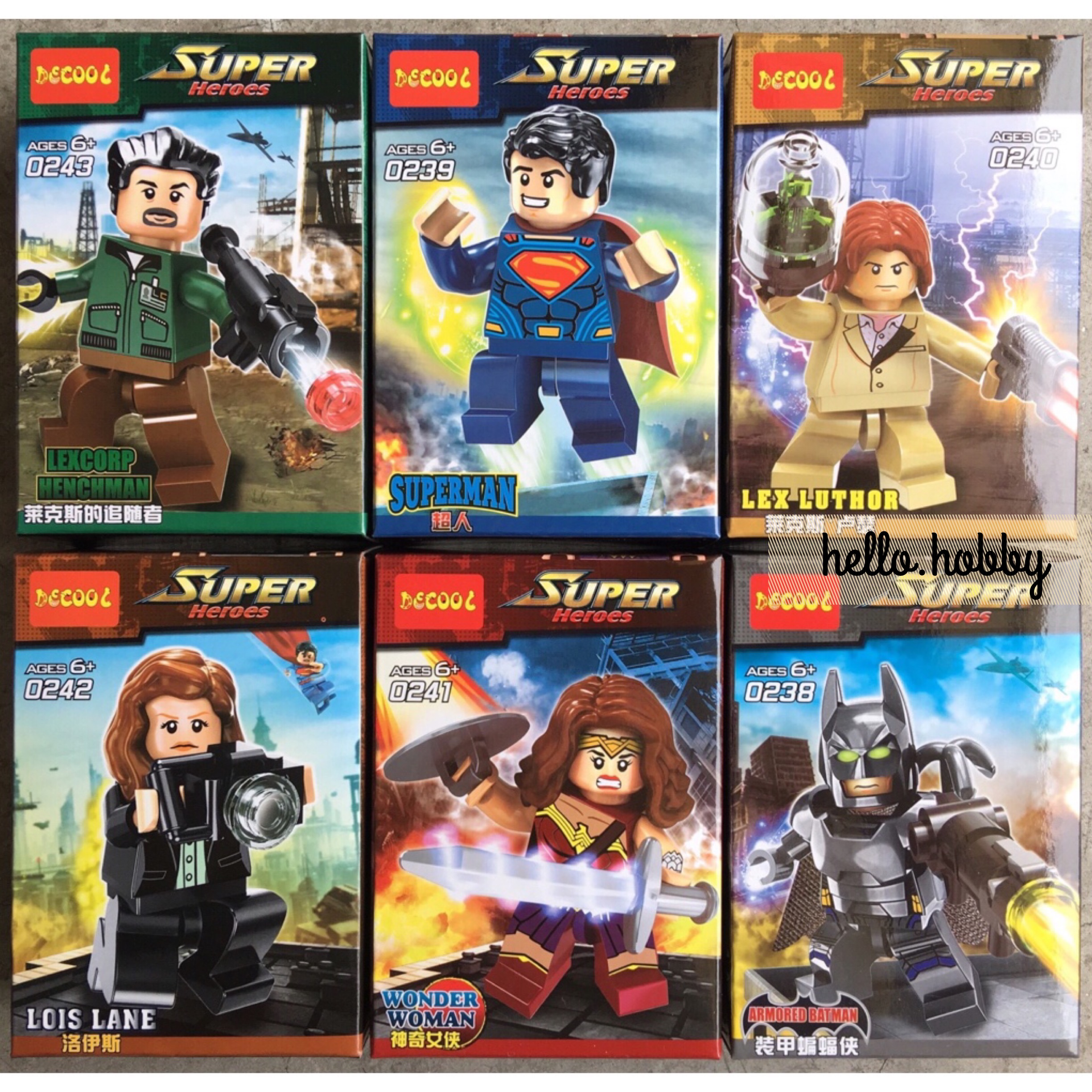 Decool 0238-0243 Super Heroes