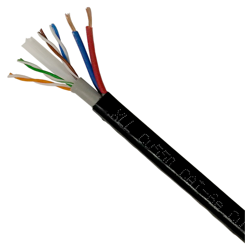 XLL-CAT6 Outdoor Premuim ทองแดง100% Double Jacket + DC 0.75mm. 500เมตร