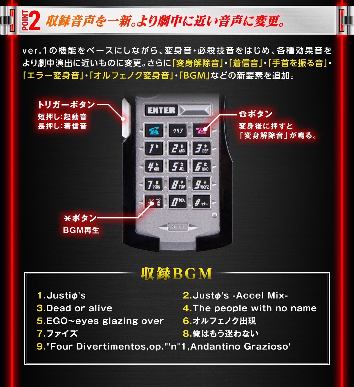 Masked Rider 555 - COMPLETE SELECTION MODIFICATION (CSM) - Faiz Driver ver.2 by Premium Bandai (Limited มีกล่องน้ำตาล)