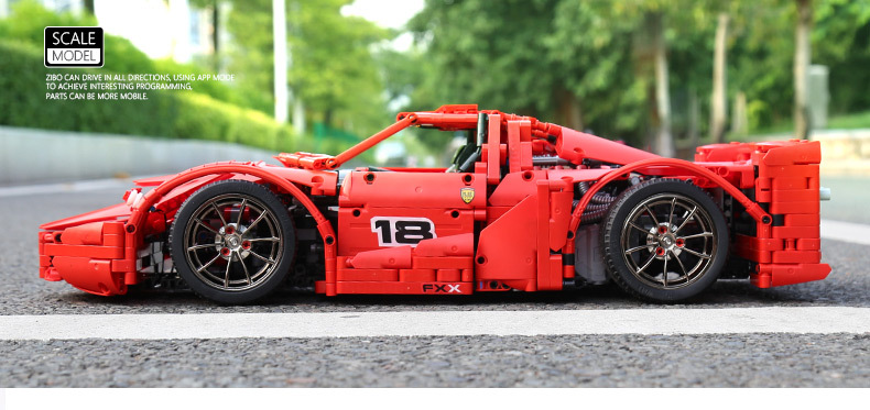 Mould King 13085 Ferrari FXX Supercharged V12r 2101pcs (บังคับได้)