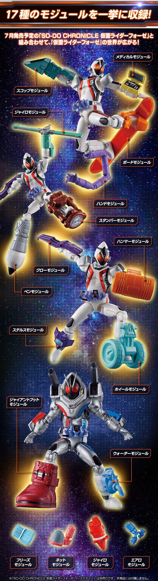 PRE-ORDER : SO-DO CHRONICLE Kamen Rider Fourze Module Set