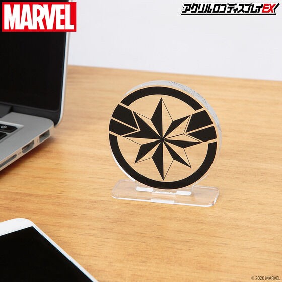 PRE-ORDER : Acrylic Logo Display EX Marvel Hero Mark Captain Marvel