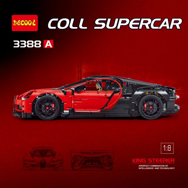 Decool 3388A Bugatti Chiron 3625pcs