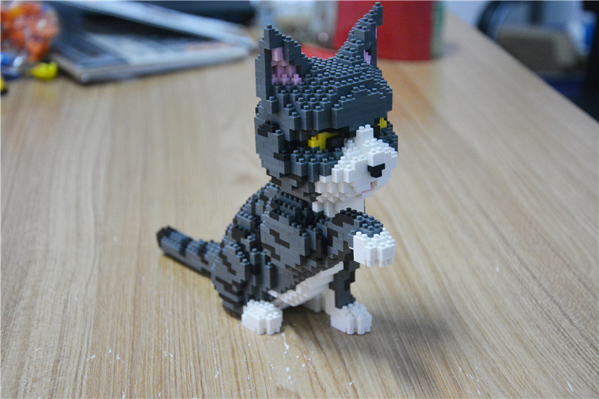 Balody 16038 Gray/White Cat 1300pcs