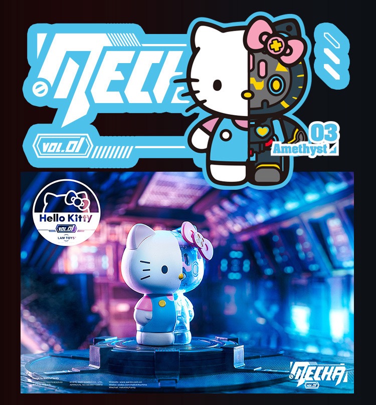 Mecha Hello Kitty Vol.01 Series Blind Box by Lam Toys (Set of 6+1)