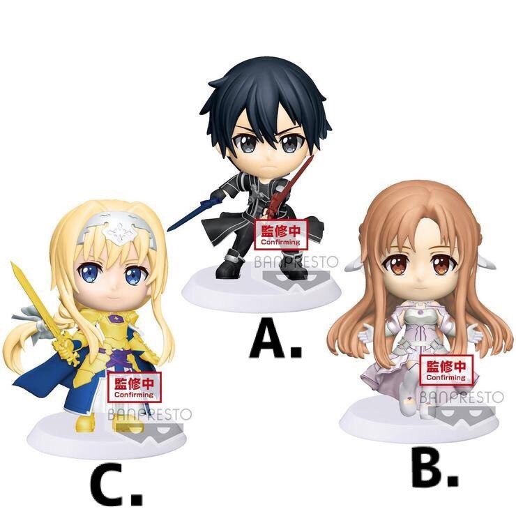 Pre-order : CHIBIKYUN CHARACTER『SWORD ART ONLINE: ALICIZATION WAR OF UNDERWORLD』(A:KIRITO / B:ASUNA / C:ALICE)