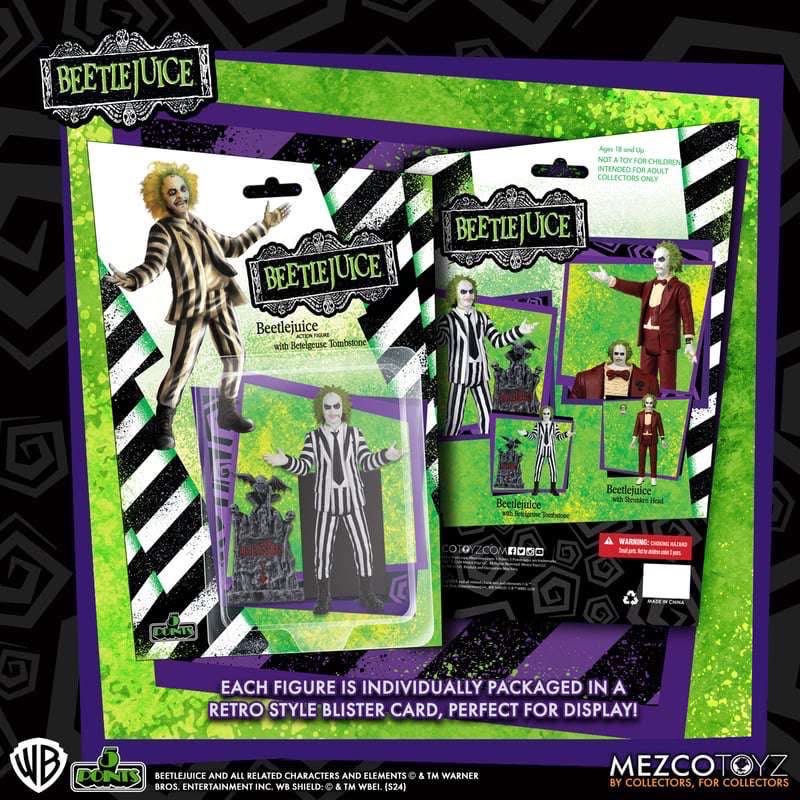 Pre-order : 5 Points Beetlejuice Set by Mezco Toyz