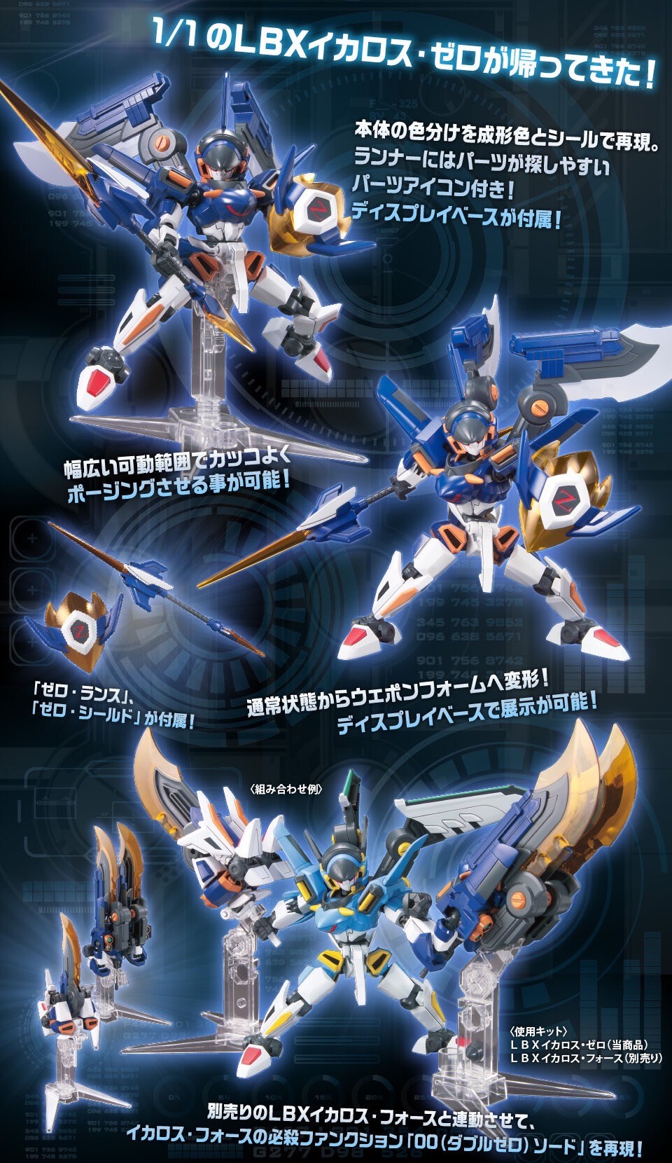 PRE-ORDER : LBX Icarus Zero Plastic Model