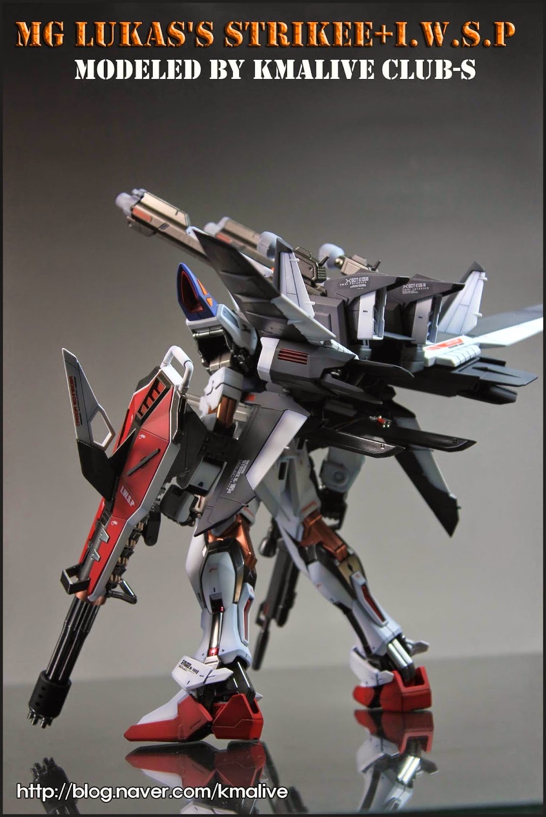 MG 1/100 GAT-X105E Strike E+I.W.S.P Lukas O'Donnell Custom by Bandai