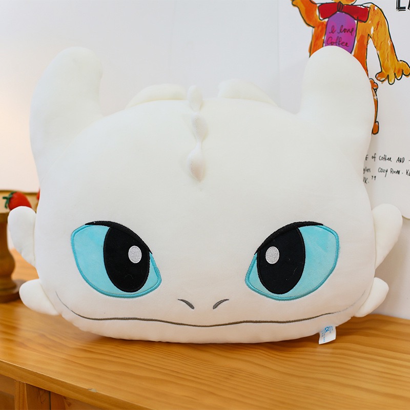 หมอนอิง เขี้ยวกุด ลิขสิทธิ์แท้ How to Train Your Dragon Series - Night Fury Cool Plush Hug Toy by Potdemiel