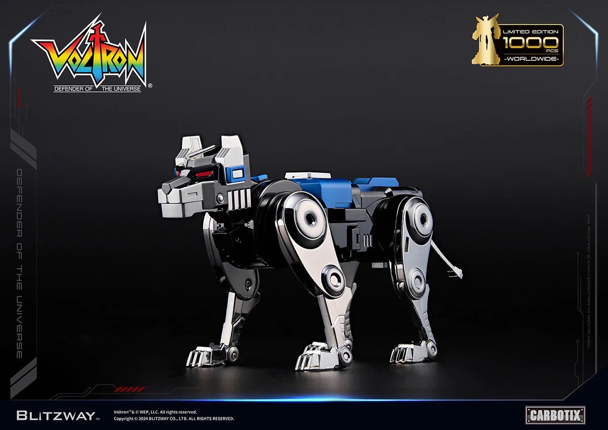 หุ่นยนต์ CARBOTIX - *Limited 1,000 pcs Worldwide* Carbotix Black Voltron & Base Complete Set by Blitzway (หุ่น+ฐาน+อาวุธเสริม) (มีกล่องน้ำตาล)