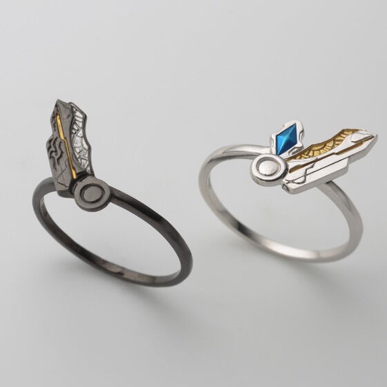 PRE-ORDER : Ultraman Trigger Guts Sparklence & Black Sparklence Silver925 Ring Set