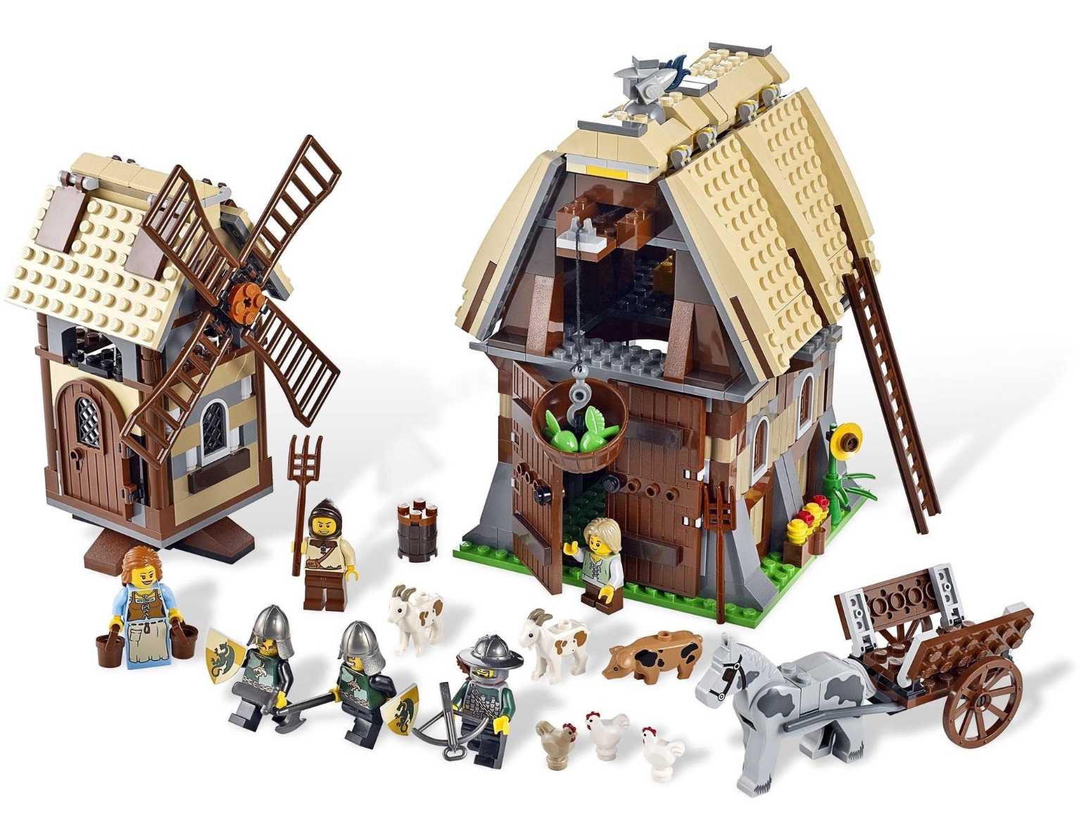 Lepin 16049 Mill Village Raid 742pcs