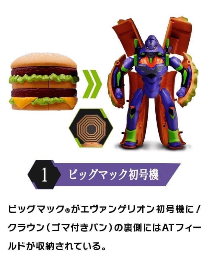 ฟิกเกอร์ *Limited Campaign* McDonald‘s Evangelion Value Set by McDonald’s Japan x Neon Genesis Evangelion (Lot JP)
