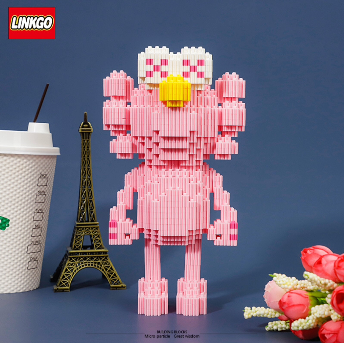 Linkgo 68252-68254 KAWS BFF x Sesame Street (แบบเฟือง)