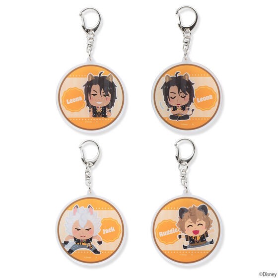 PRE-ORDER : Hapikuro! Disney Twisted Wonderland Acrylic Keychain Twist Stamp by Takashi Mifune (Random)