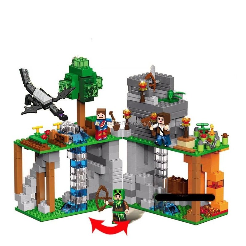 Decool 819 Minecraft 3D Real Underground Treasure 453pcs